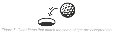 An image of a circular hole permitting a golf ball